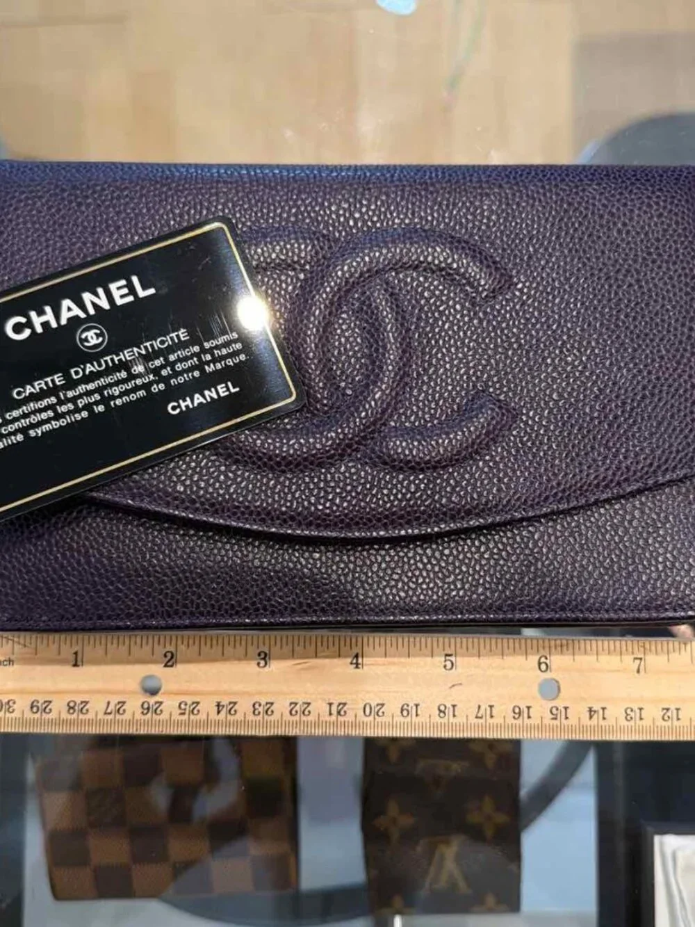 Chanel Timeless CC Wallet on Chain Purple Handbag